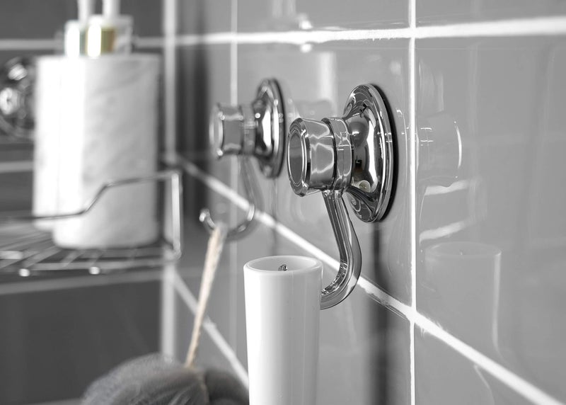 Bath Beyond Suction Cup Hooks (2Pack) - Powerful Vacuum Suction Cup Hooks Utensil Hanger Organizer No Drill Heavy Duty Organizer for Multi Purpose Kitchen, Bathroom, Restroom, Shower - Image 3